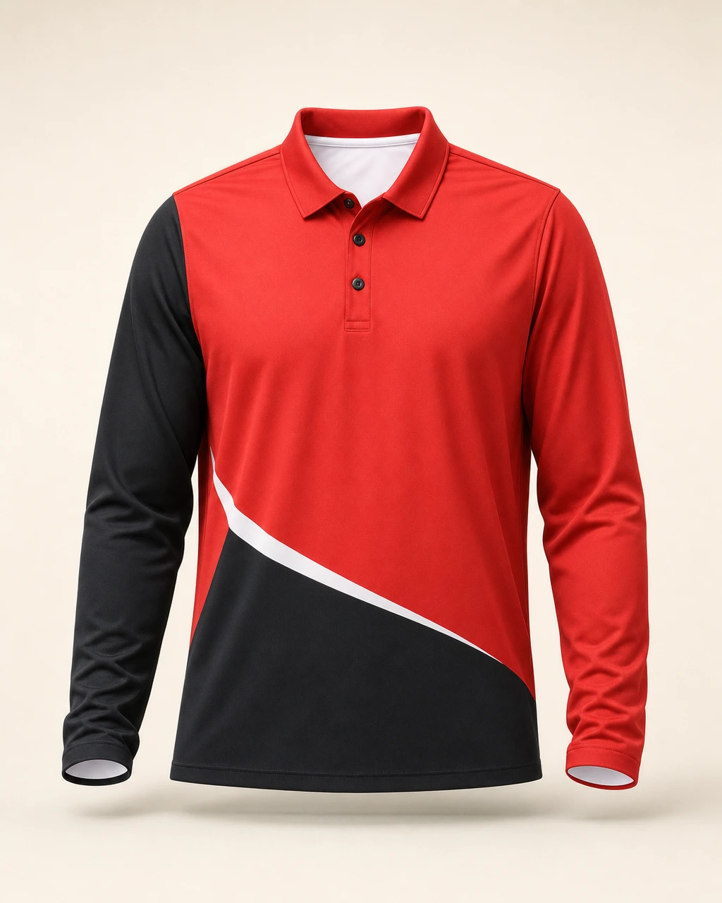 Long Sleeve Polo, front view