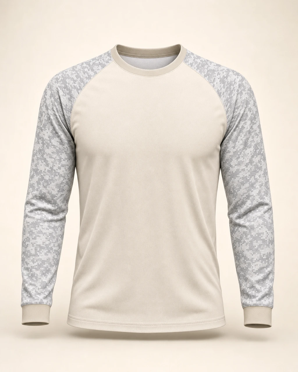 Long Sleeve Performance Tee Raglan Sleeve Sublimated, front view