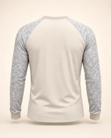 Long Sleeve Performance Tee Raglan Sleeve Sublimated, back view