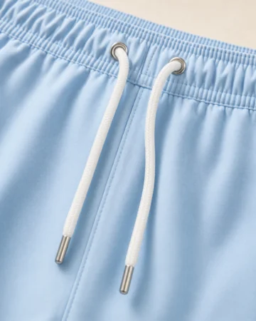 Swim Shorts, close-up of the fabric and stitching