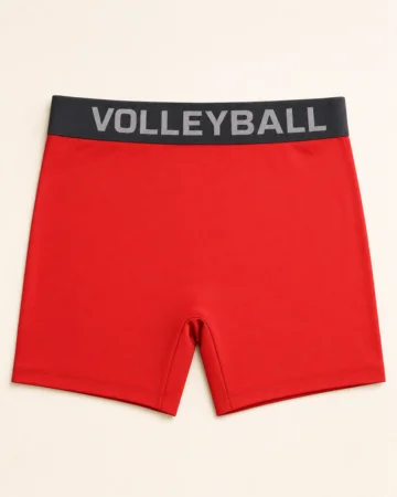 Volleyball Compression Shorts, laid flat