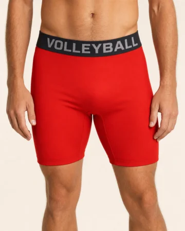 Volleyball Compression Shorts, detail, worn by a model