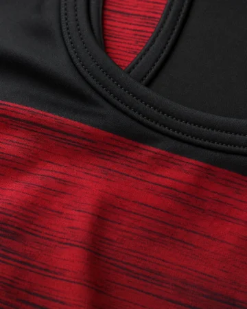 Roller Derby Jersey (Tank), close-up of the fabric and stitching